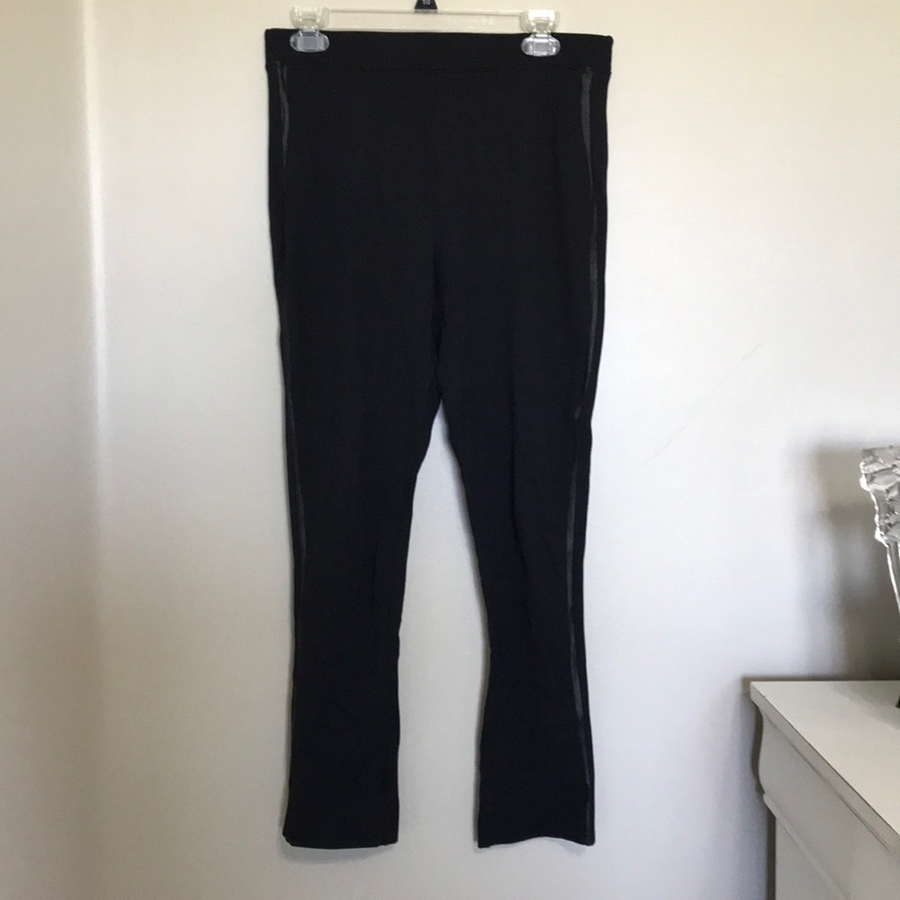 Spanx | Leggings with Faux Leather Trim
